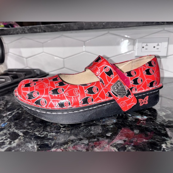 Algeria Paloma Mary Jane’s in Coral Owl Print Women’s size 41 - Picture 7 of 15